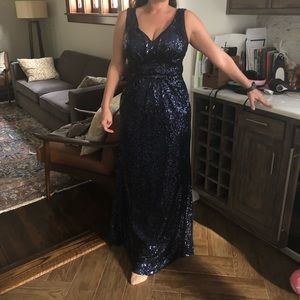 Christina Wu evening dress #22708 Navy size 10